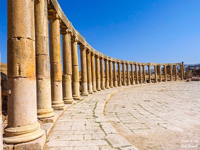 Oval Plaza of Jerash Jordan